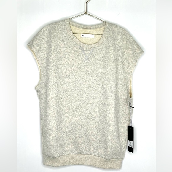 Wear It To Heart - Chelsea Sleeveless Sweatshirt in Oatmeal - S (REVOLVE) - Picture 5 of 9